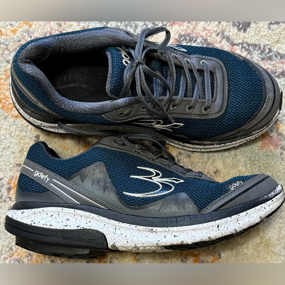 Gravity Defyer Gdefy Mighty Walk Mens Size 10.5 Blue Gray Running Shoes Sneakers